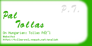 pal tollas business card